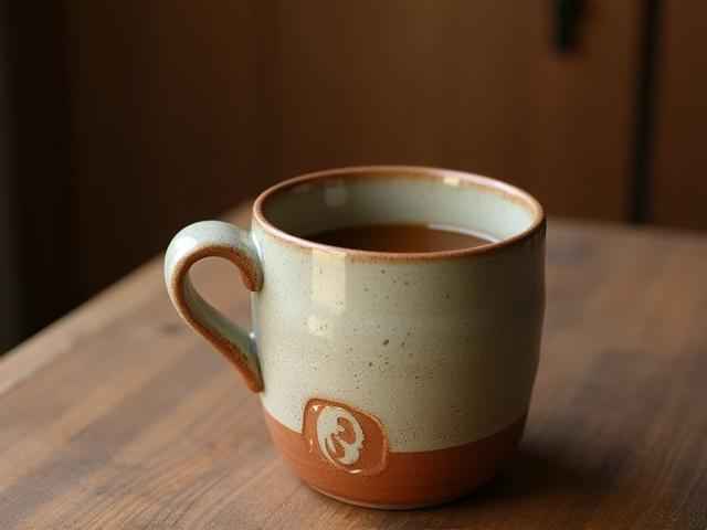 Handgefertigte Tasse mit einzigartiger Textur